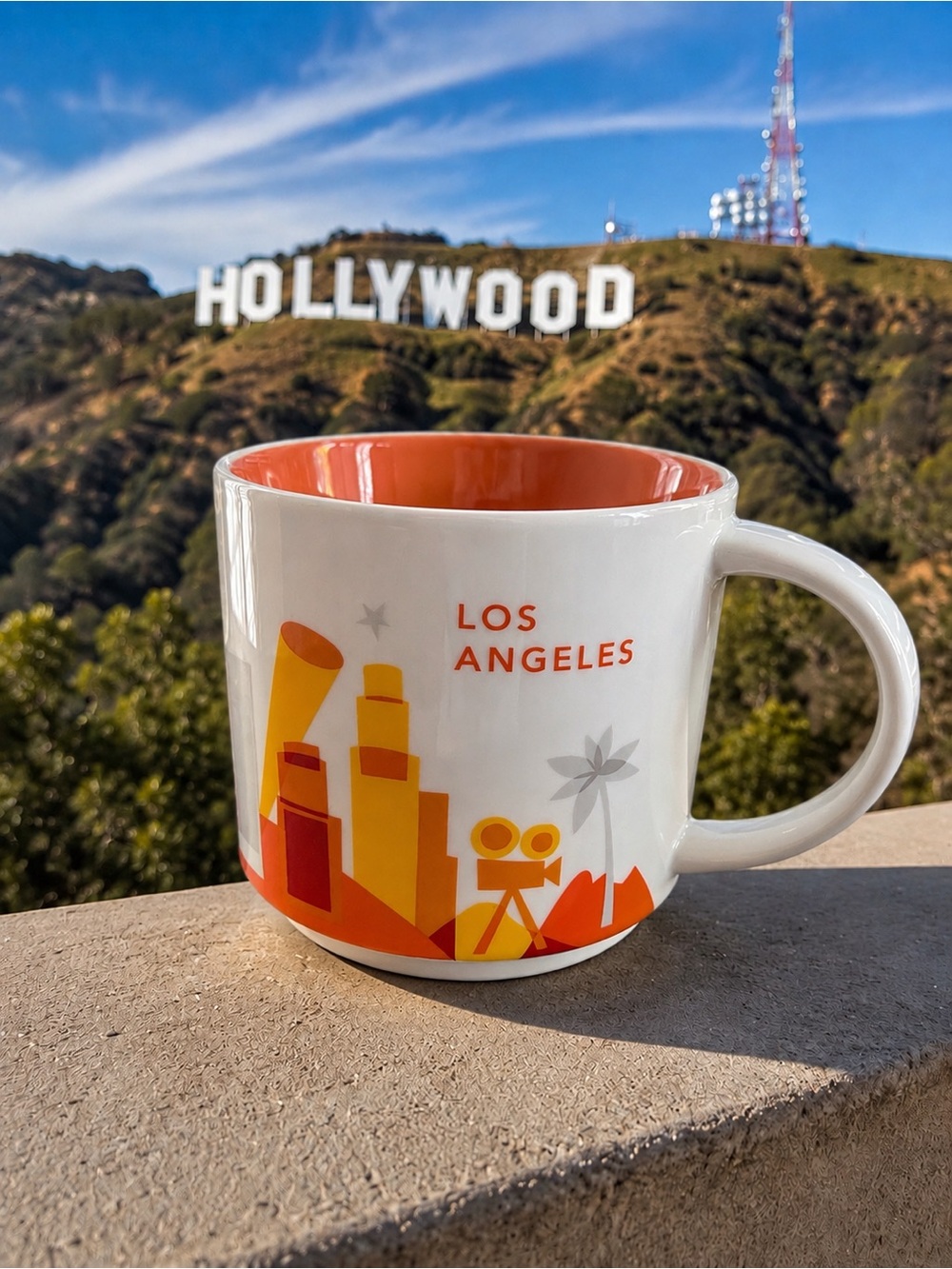 Los Angeles Orange Ceramic City Mug